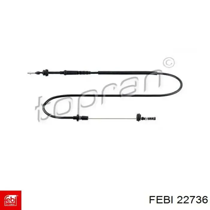 Cable de freno de mano trasero derecho/izquierdo Febi 22736 precio, desde 13,26 EUR