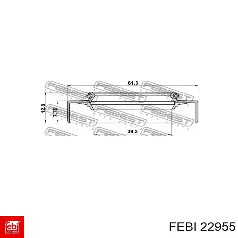 Buje silencioso del subchasis delantero Febi 22955 precio, desde 27,75 EUR