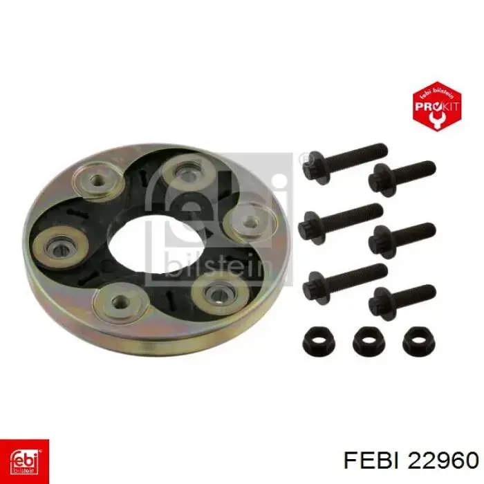 Comprar 22960 Febi Acoplamiento elástico delantero del cardán