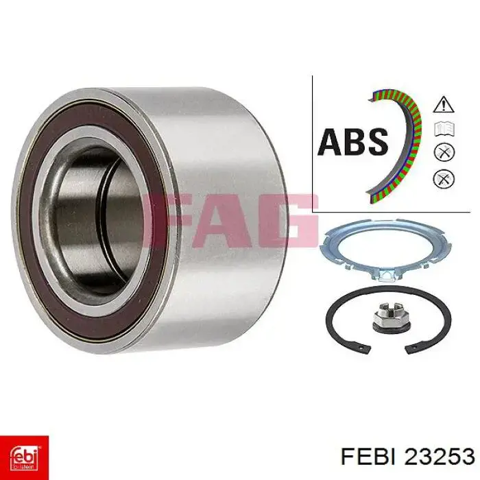 Cojinete de rueda delantero Febi 23253 precio, desde 34,58 EUR