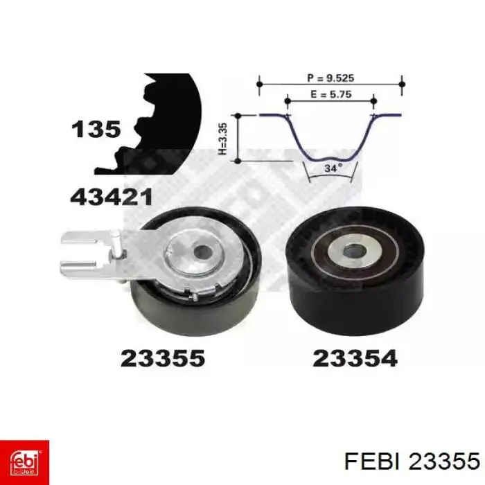 Juego de juntas, cremallera de dirección Febi 23355 precio, desde 34,41 EUR