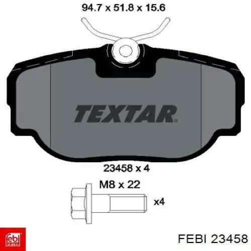 Tope de amortiguador delantero Febi 23458 precio, desde 4,35 EUR