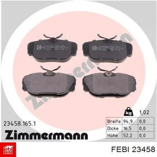 Comprar 23458 Febi Tope de amortiguador delantero