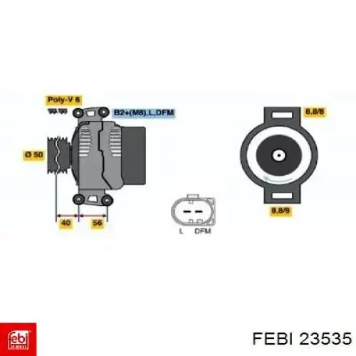 Comprar 23535 Febi Freno de disco delantero