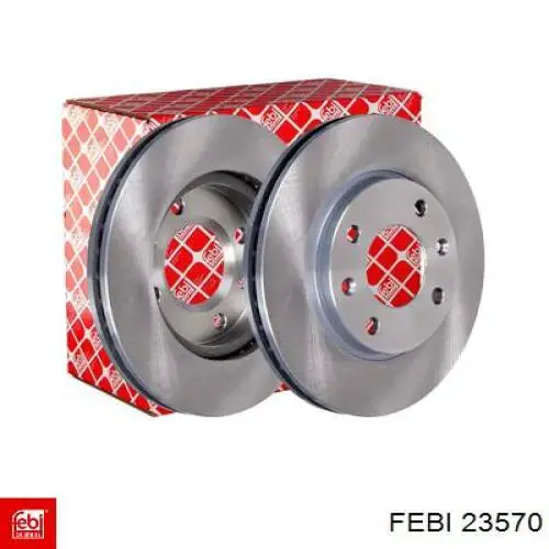 Disco de freno trasero 23570 Febi