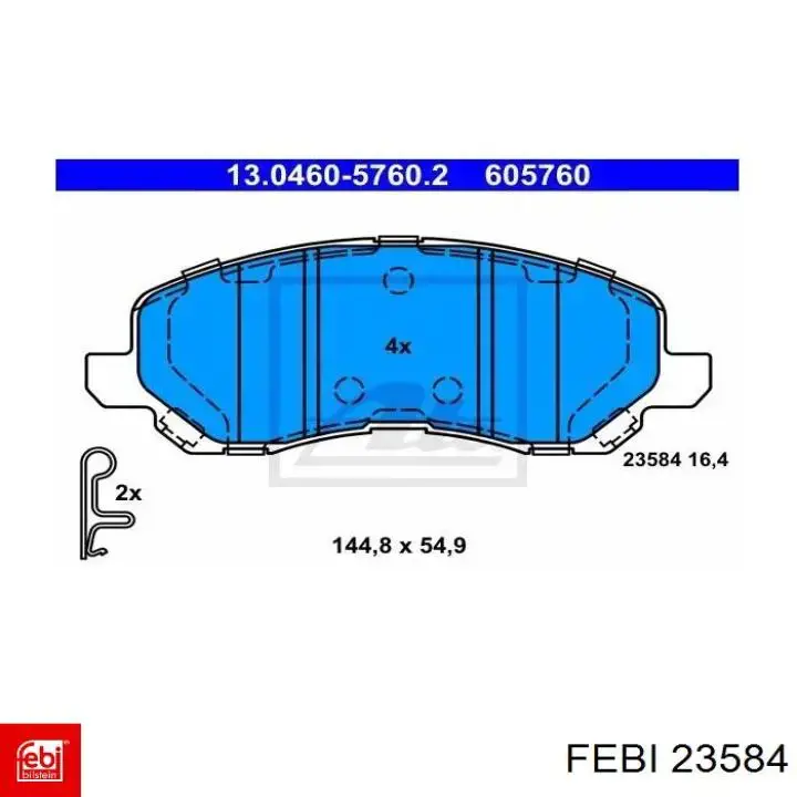 Soporte de motor delantero Febi 23584 precio, desde 7,32 EUR