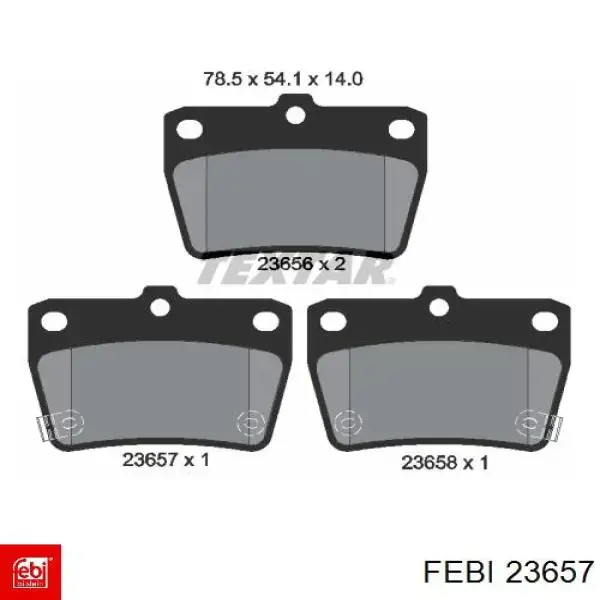 Cojinete de cubo delantero Febi 23657 precio, desde 53,17 EUR