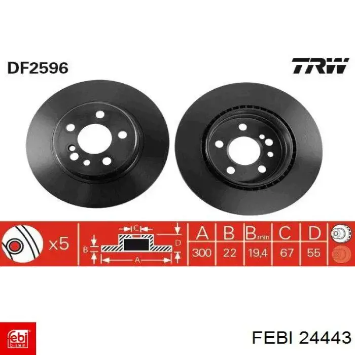 Buje metálico de la ballesta trasera Febi 24443 precio, desde 25,43 EUR