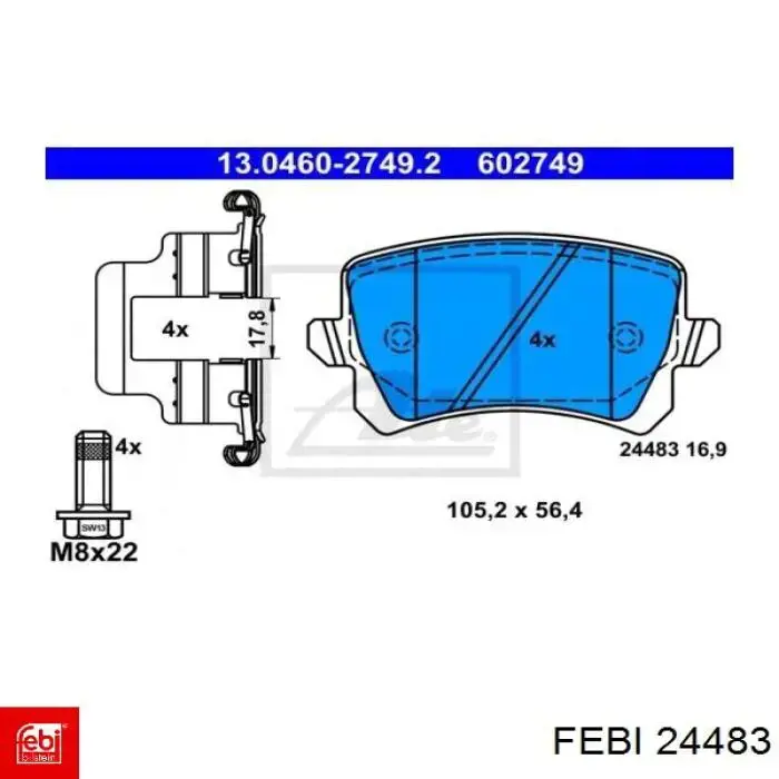 24483 Febi bujía de incandescencia