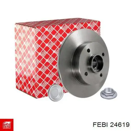 Disco de freno trasero 24619 Febi