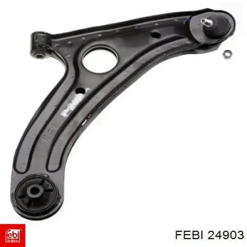 Brazo inferior derecho de la suspensión delantera 24903 Febi