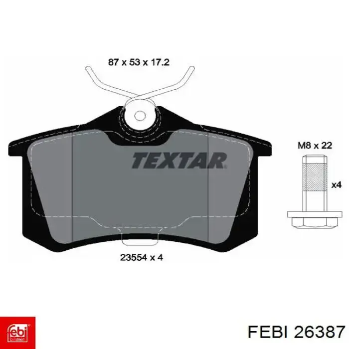 Comprar 26387 Febi Buje delantero del brazo trasero