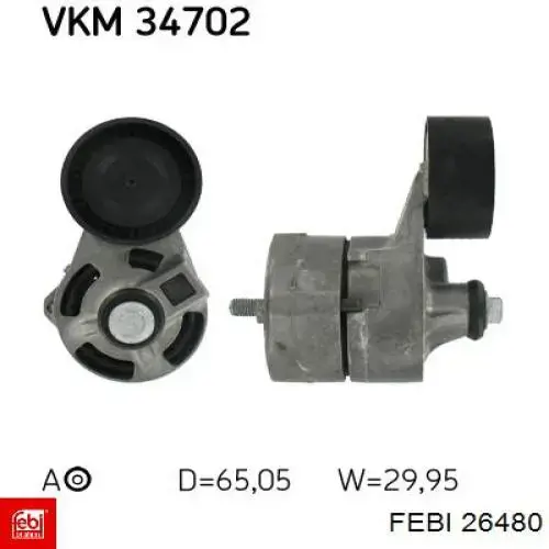 Soporte izquierdo del motor Febi 26480 precio, desde 55,54 EUR