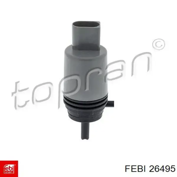 Comprar 26495 Febi Bomba de agua limpiaparabrisas, delantera