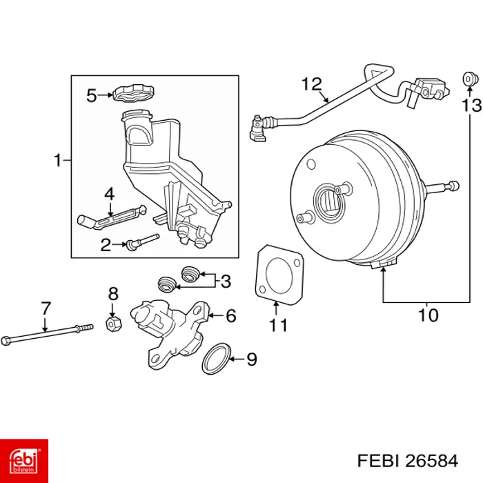 26584 Febi Soporte de motor derecho