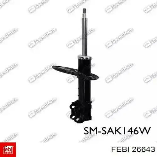 Buje exterior del brazo transversal trasero Febi 26643