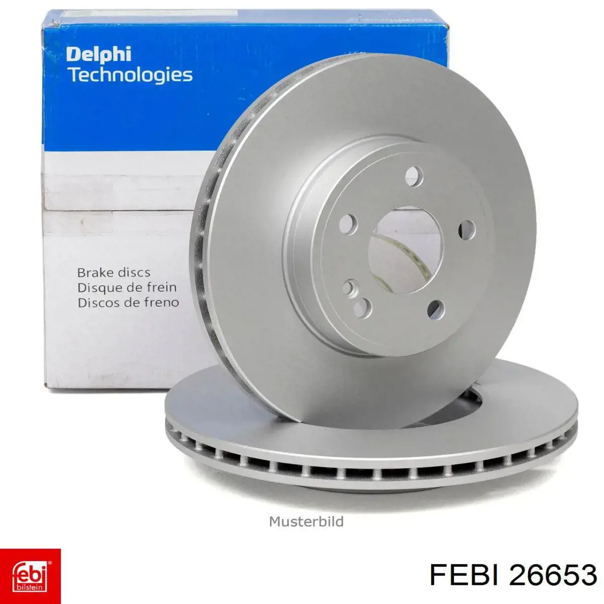 Comprar 26653 Febi Freno de disco delantero