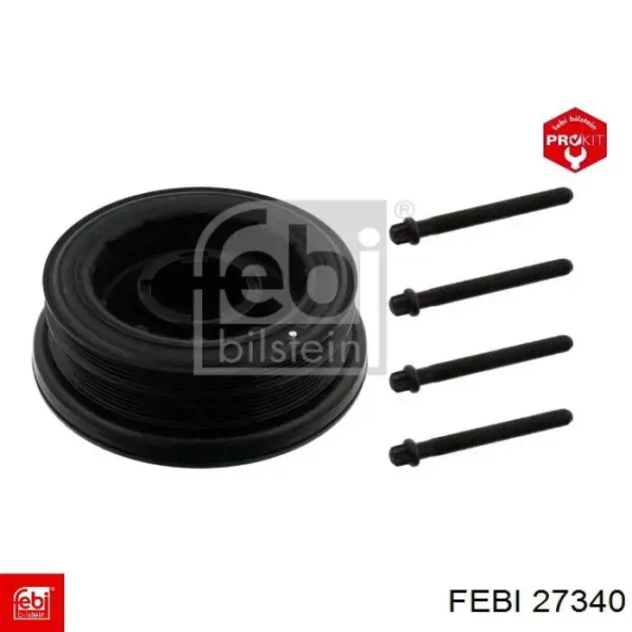 Polea de cigüeñal 27340 Febi