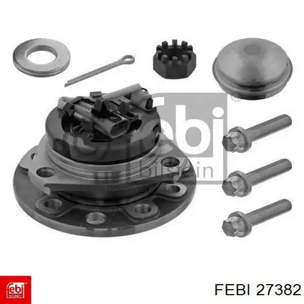 Cubo de rueda trasero 27382 Febi