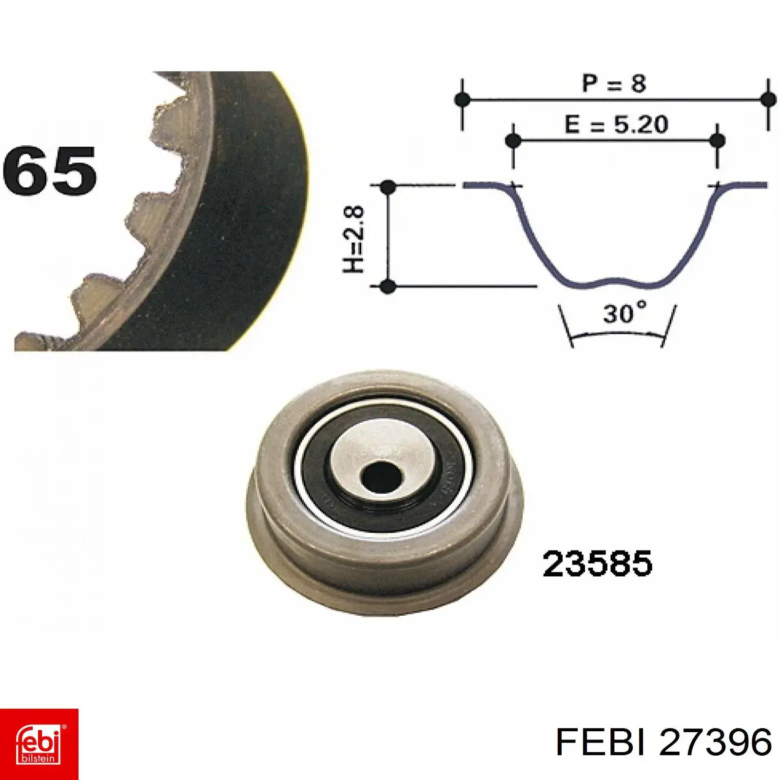 23533 Mapco Kit correa de distribución