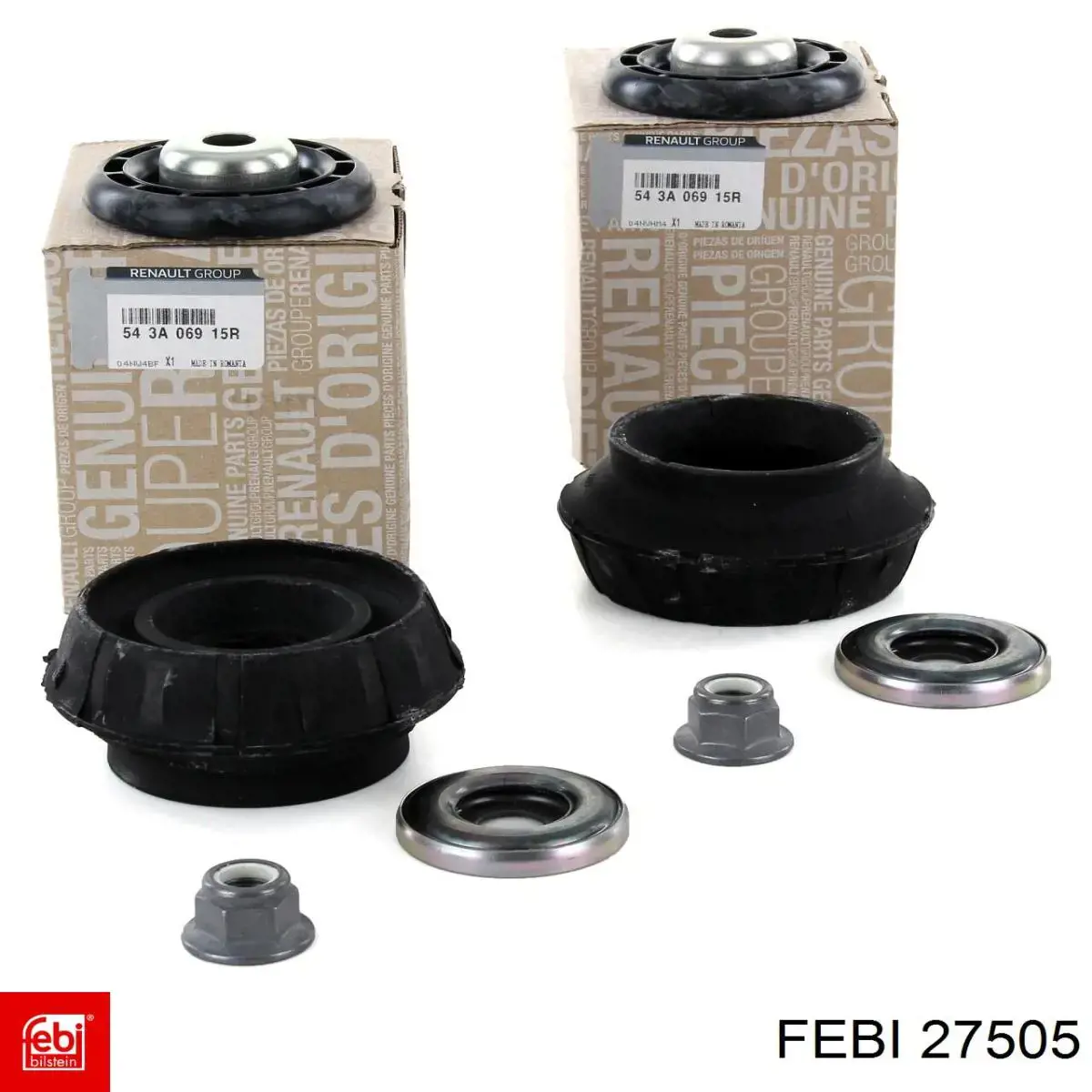 Soporte del amortiguador delantero Febi 27505