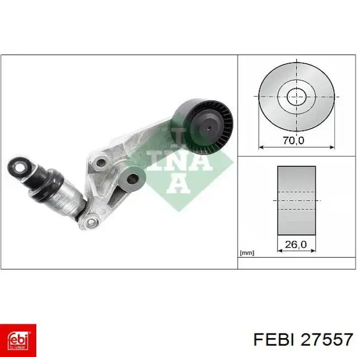 Tensor de correa, correa poli V Toyota Corolla E12