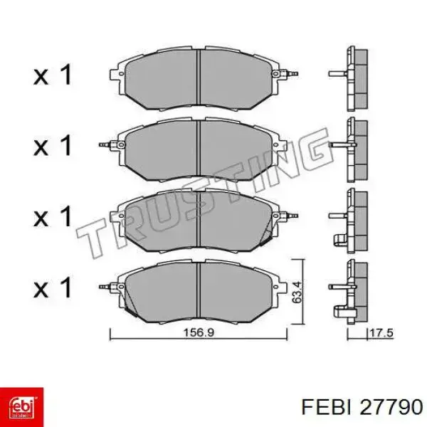 27790 Febi cojinete de rueda delantero