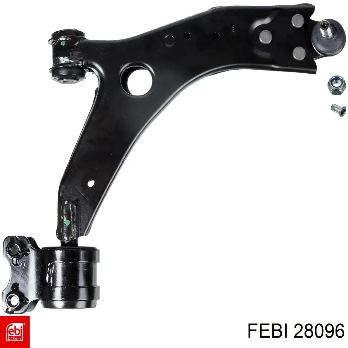 Brazo inferior derecho de la suspensión delantera 28096 Febi
