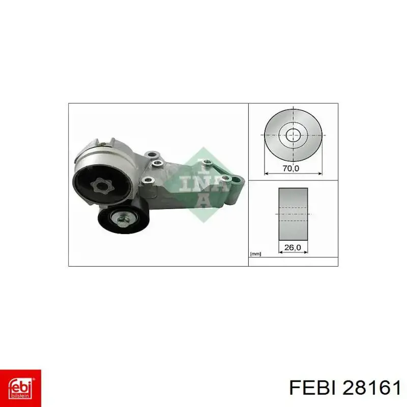 Disco de freno trasero Febi 28161 precio, desde 104,92 EUR