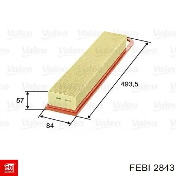 Comprar 2843 Febi Cubo de rueda, Eje trasero