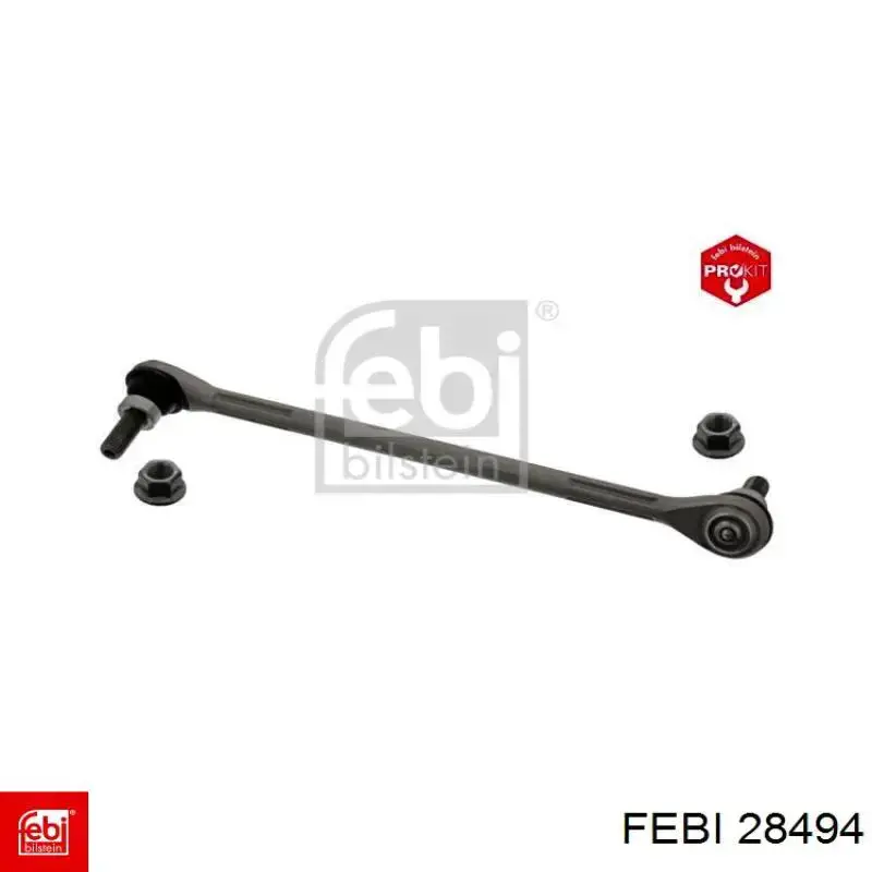 Brazo superior derecho de la suspensión delantera 28494 Febi