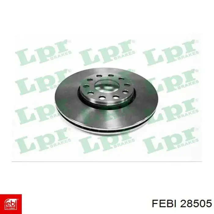 Disco de freno 28505 Febi
