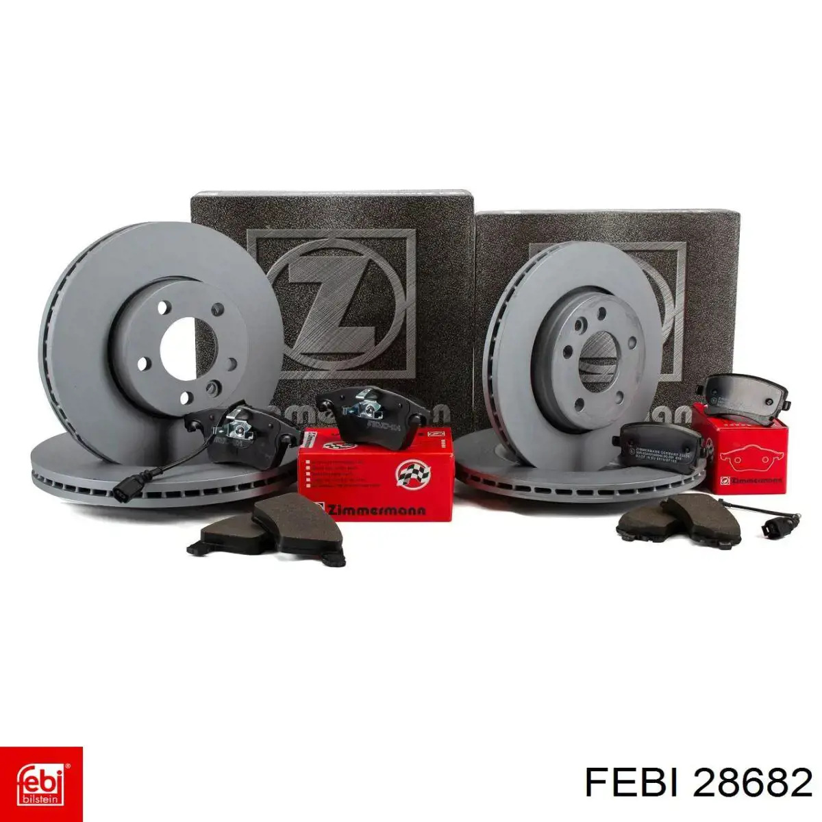Disco de freno trasero 28682 Febi