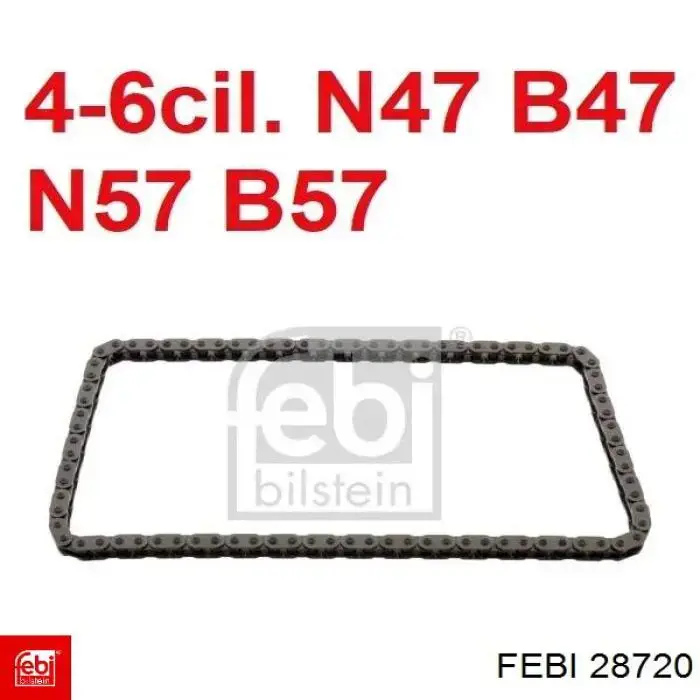 Cadena de distribución superior 28720 Febi