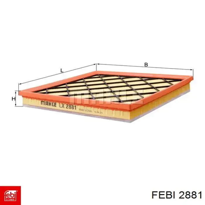 Buje de ballesta delantera 2881 Febi