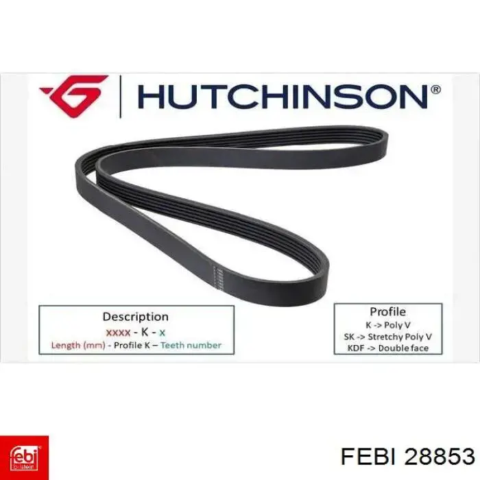 Correa trapezoidal Toyota Carina 2 T15