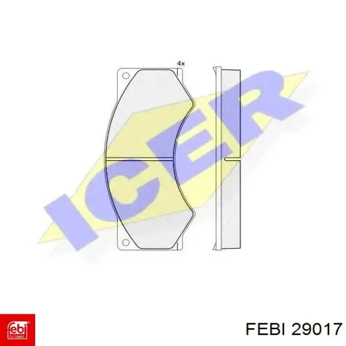 Correa de alternador 29017 Febi
