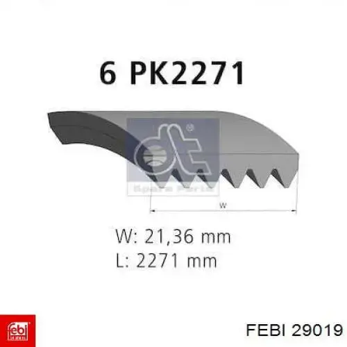 Correa alternador Febi 29019