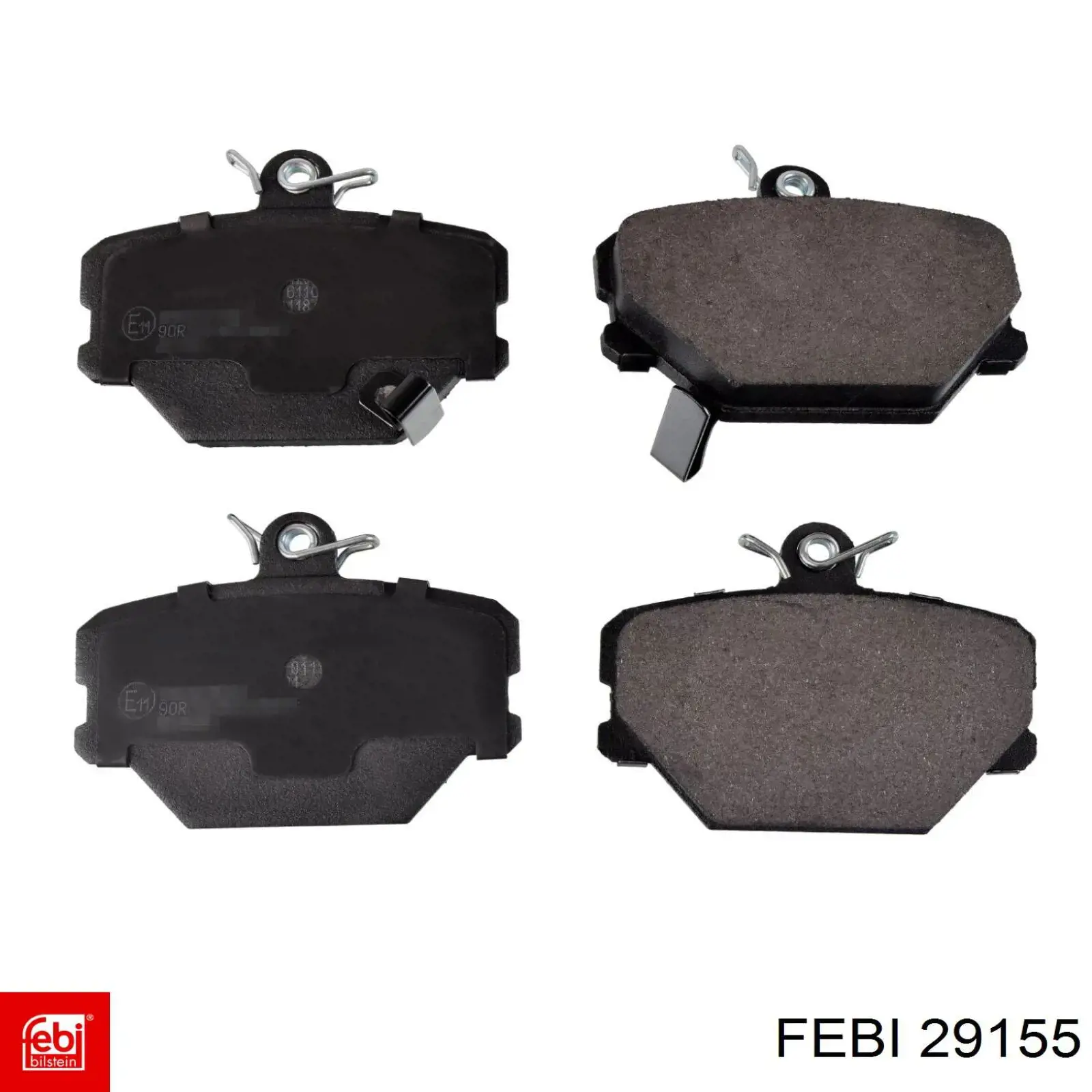 Disco de freno trasero 29155 Febi