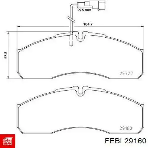 Comprar 29160 Febi Disco de freno trasero