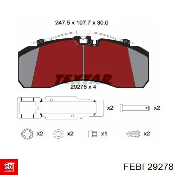 29278 Febi Silentblock de la barra estabilizadora