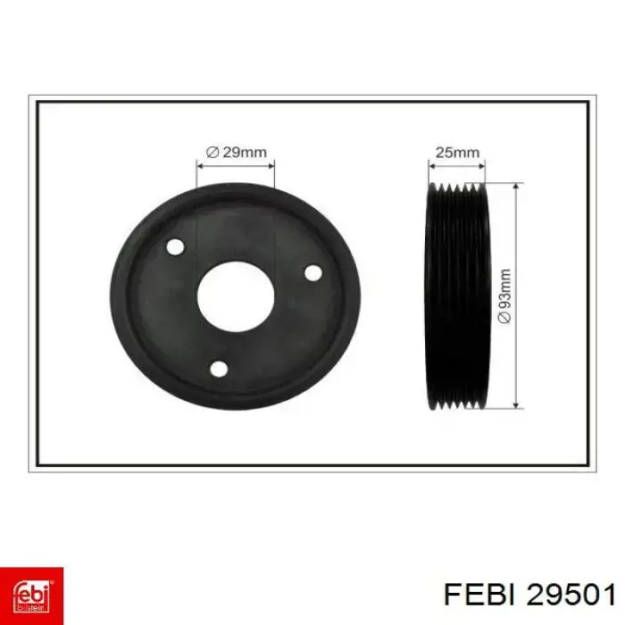 29501 Febi polea, servobomba