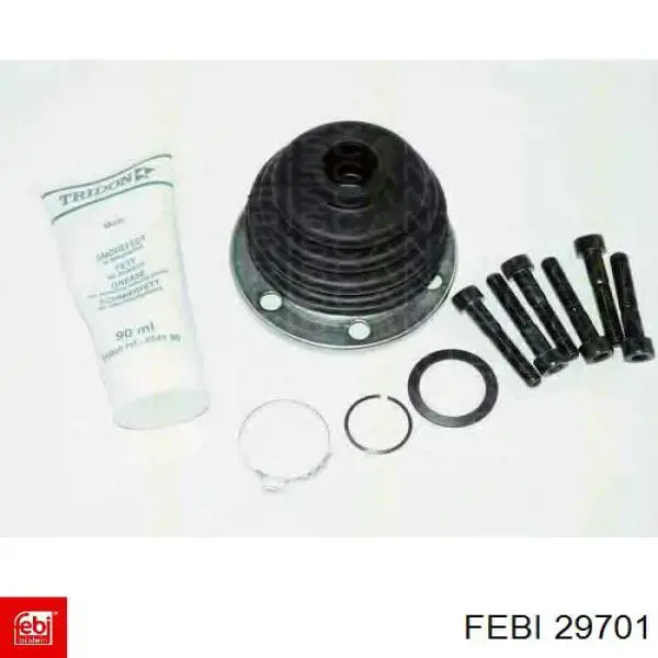 Soporte izquierdo de motor con silentblock Febi 29701