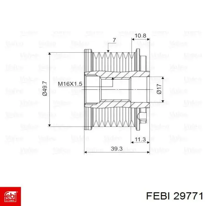 Comprar V30230013 Vemo Rueda libre del alternador