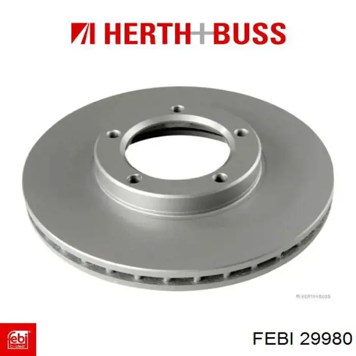 Disco de freno 29980 Febi