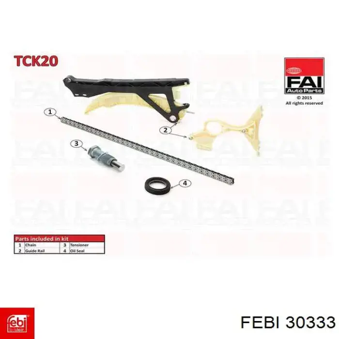 Comprar 30333 Febi Kit de cadena de distribución