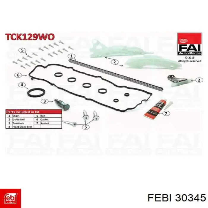 Comprar 30345 Febi Kit de cadena de distribución