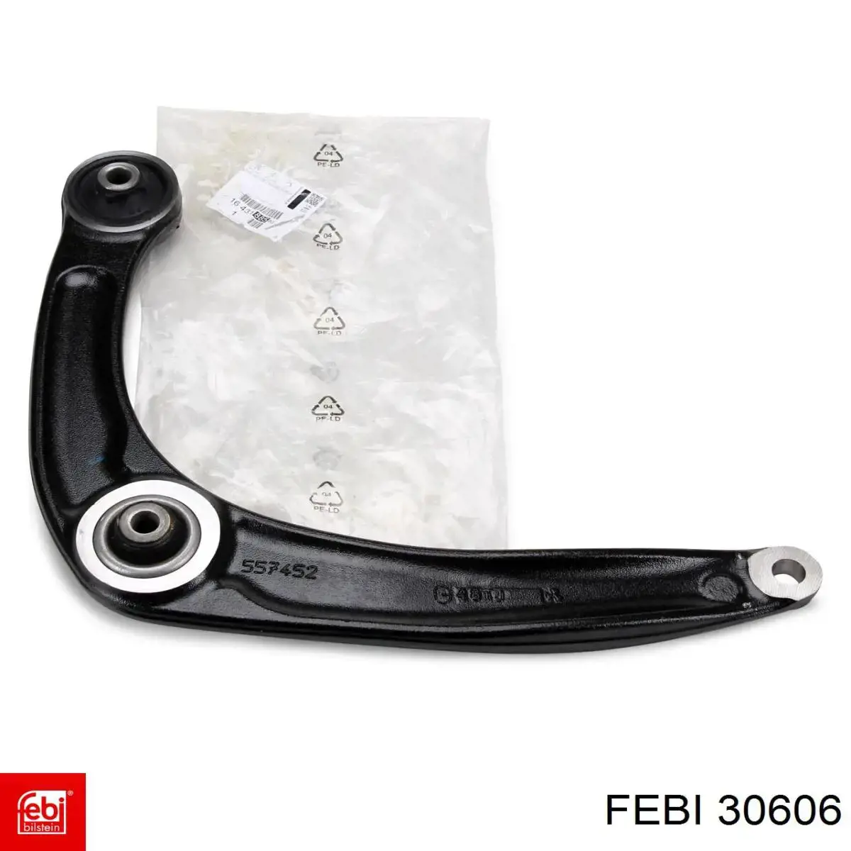 Brazo inferior derecho de la suspensión delantera 30606 Febi