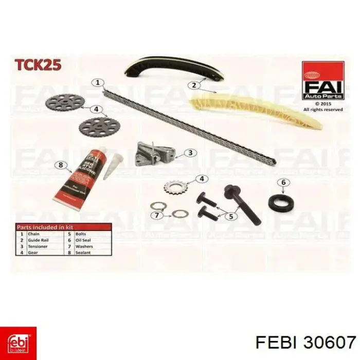 Kit de cadena de distribución Febi 30607 precio, desde 92,94 EUR