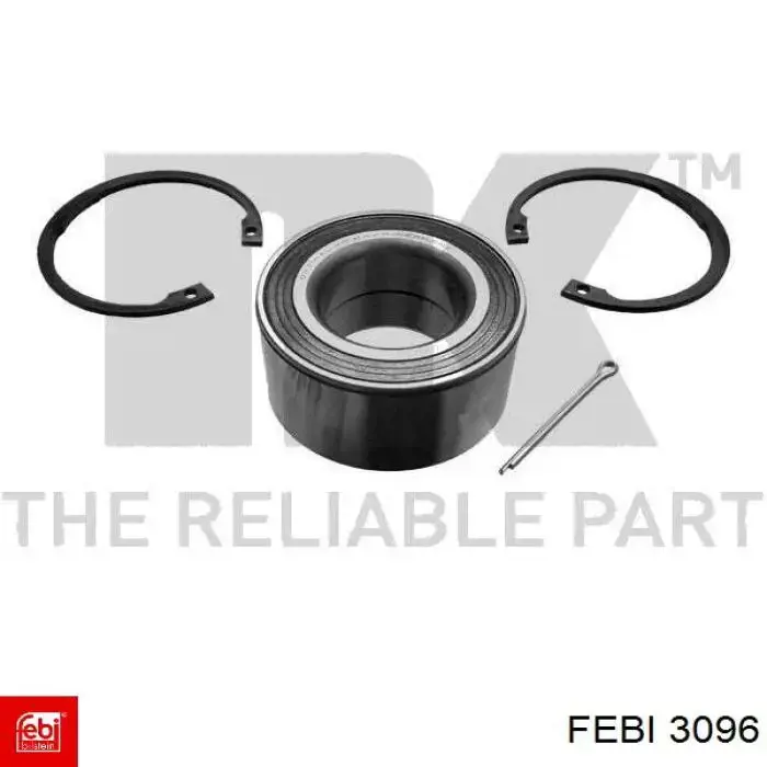 Cojinete de rueda delantero Febi 3096 precio, desde 21,40 EUR